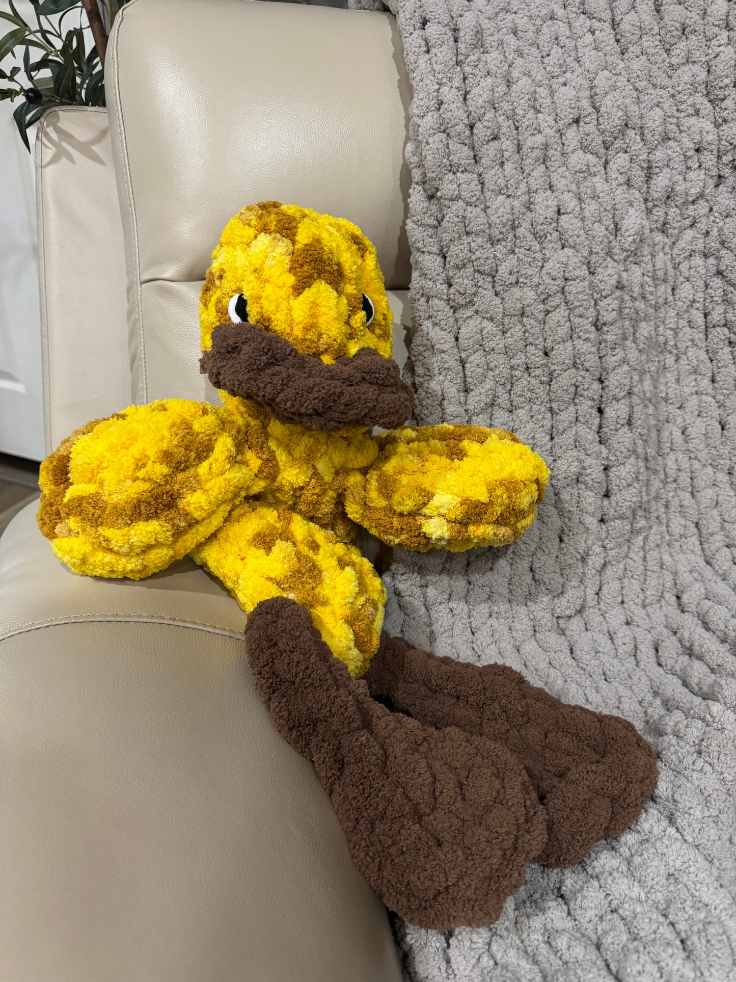 Handknit Duck Stuffies