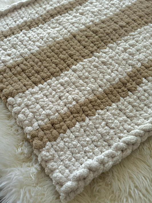 Hand-Knit Baby Blanket | Baby Play Mat