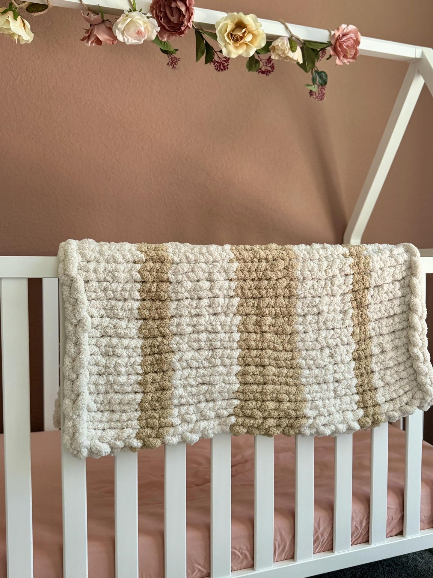 Hand-Knit Baby Blanket | Baby Play Mat