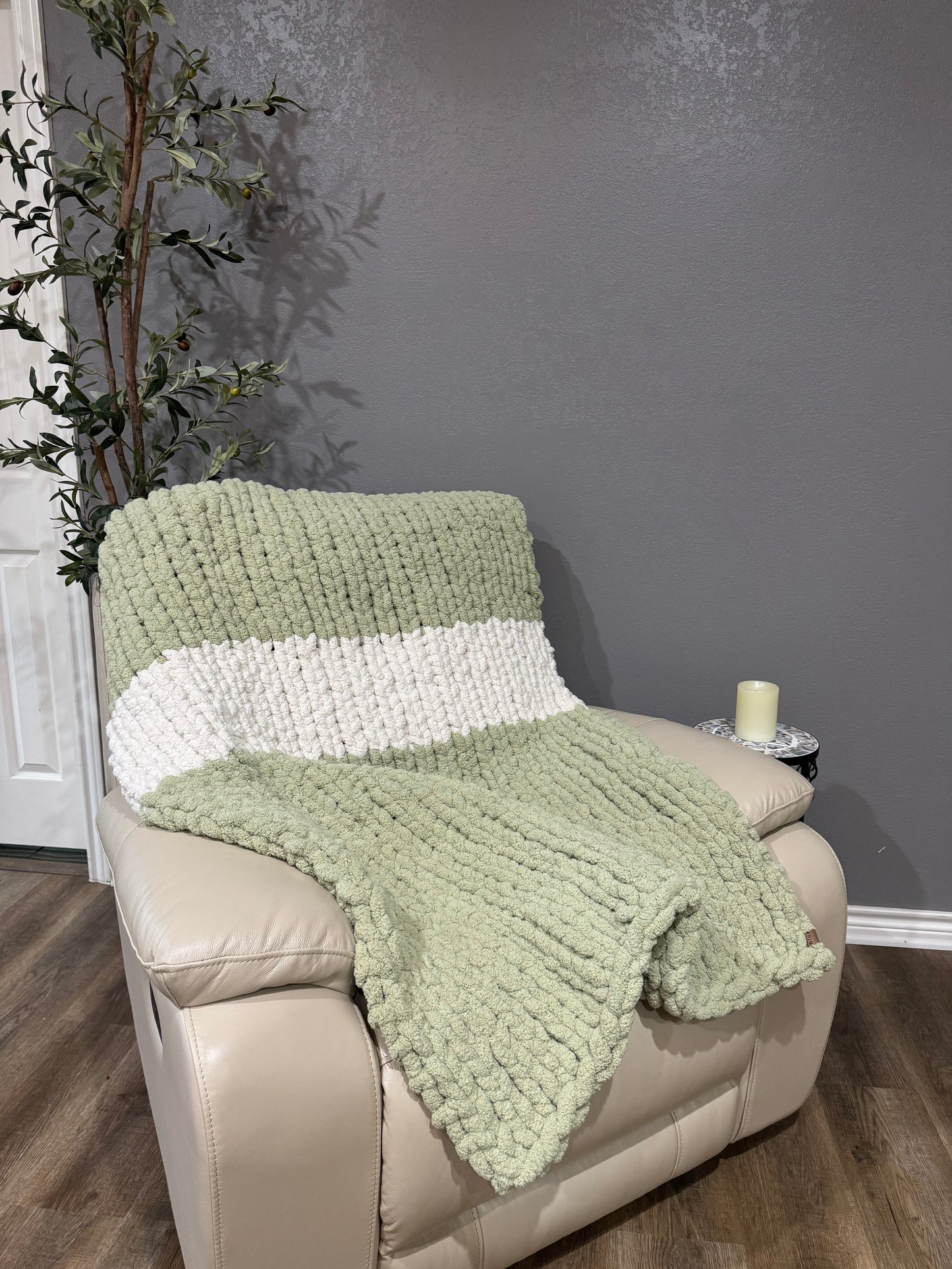 Sage and Ivory Blanket