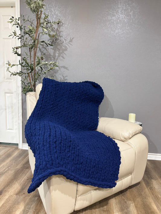 Navy Blue Blanket