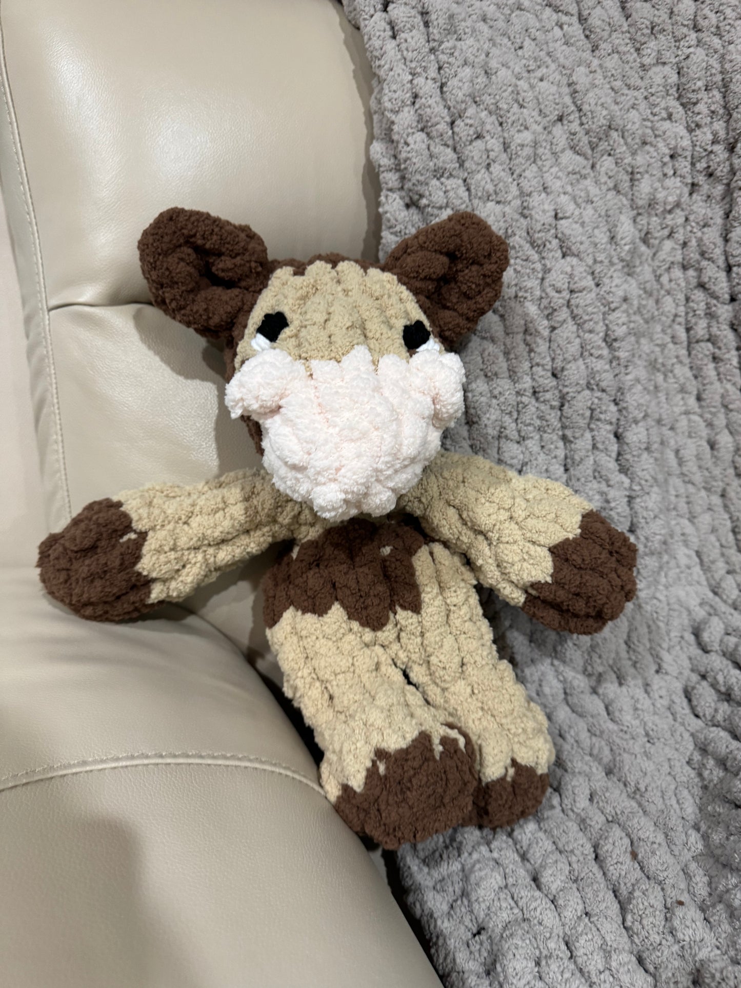 Handknit Cow Stuffies
