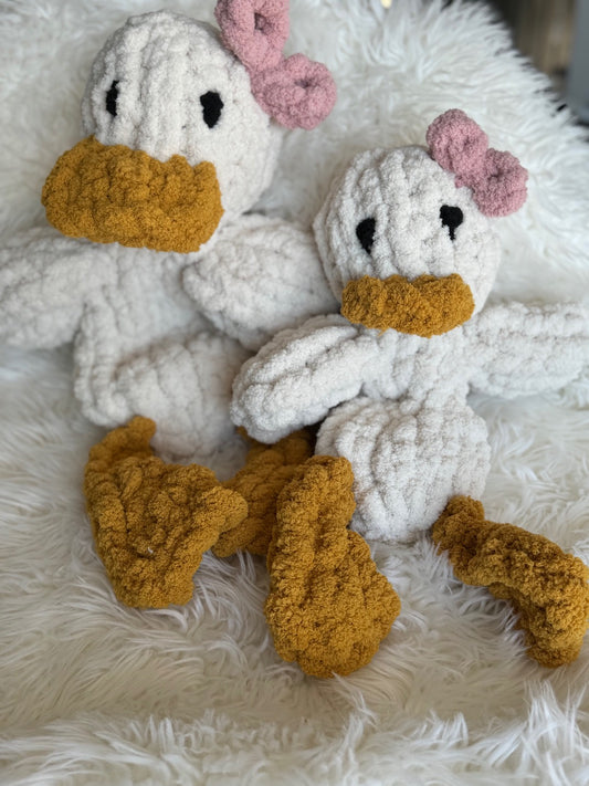 Handknit Duck Stuffies