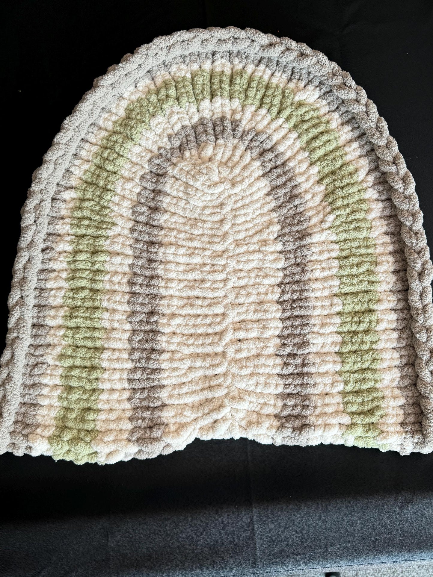 Green & White Baby Play Mat