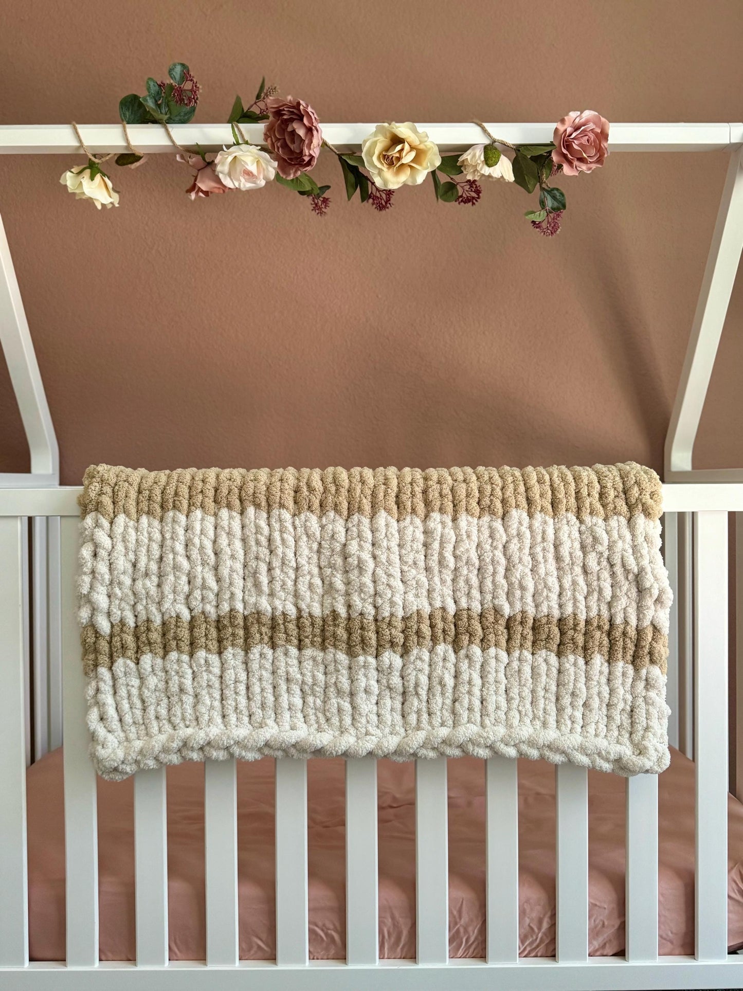 Hand-Knit Baby Blanket | Baby Play Mat